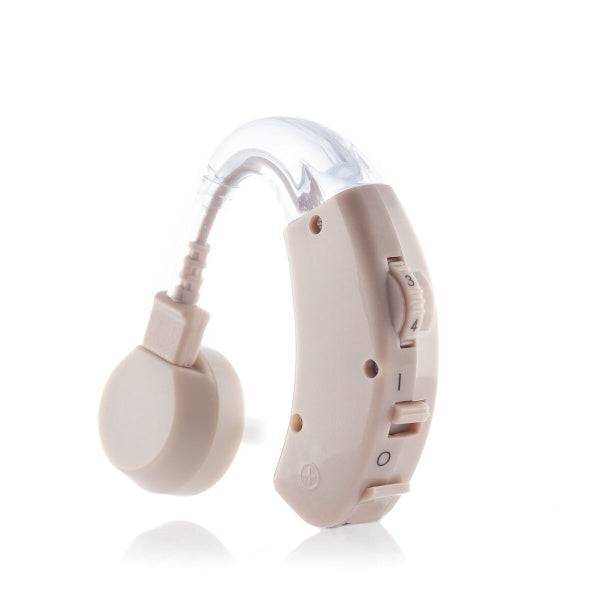 Dispozitiv audio portabil Welzy cu design ergonomic și butoane de control, ideal pentru îmbunătățirea auzului în orice mediu