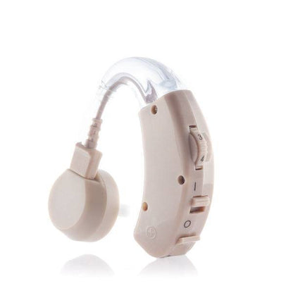 Dispozitiv audio portabil Welzy cu design ergonomic și butoane de control, ideal pentru îmbunătățirea auzului în orice mediu