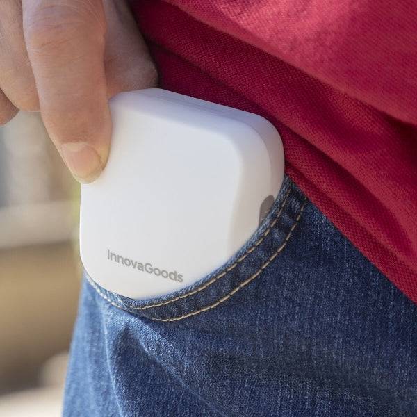 Husă compactă InnovaGoods pentru dispozitivul audio portabil Welzy, introdusă în buzunar, ideală pentru transport discret
