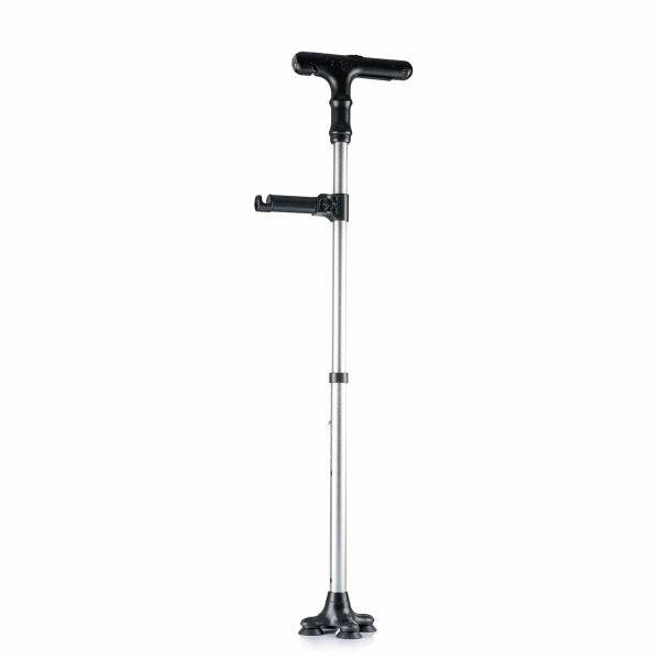 Baston Extensibil cu LED, Alarmă și Mână Mecanică – Hannde Inovamarket prezentat vertical, evidențiind designul complet