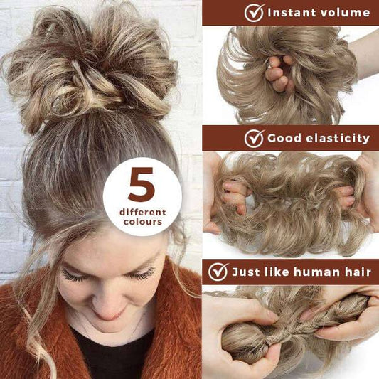 Capelnino Hair Bun Volum Instant, Fibra Sintetica, Varietate Culori - Coafura Perfecta!