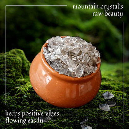 Cristal de Munte Crystallia, Set 7 Bucăți - Energie Spirituală, Claritate Mentală - Inovamarket