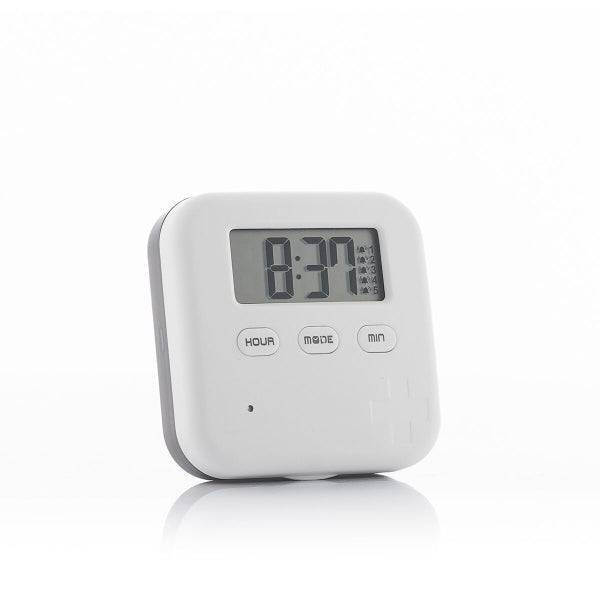 Cutie inteligentă pentru pastile Pilly Inovamarket cu afișaj digital, funcție de alarmă și vibrație, ideală pentru o rutină medicală organizată.