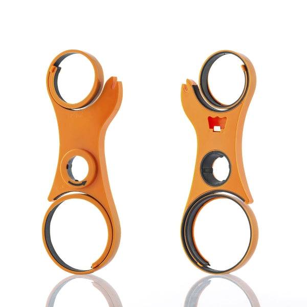 Desfăcător de Borcane Multifuncțional 5 în 1 Inovamarket prezentat din față și spate, design ergonomic și multifuncțional pentru uz casnic.