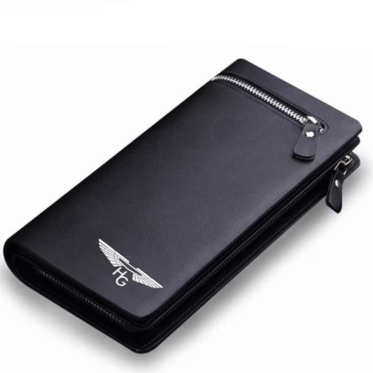 Portofel Bărbați Elegant cu Compartiment Smartphone, Piele PU - 19.5 x 10 x 3.5 cm